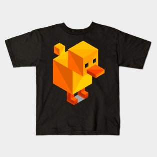 Cube Rubber Duck Blocks Kids T-Shirt